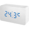 Часы BRESSER MyTime W Color LED Blue, белые 77161